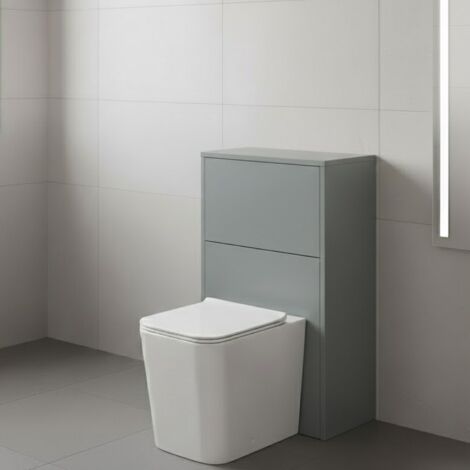 Hudson Reed Juno WC Unit 500mm Wide - Coastal Grey