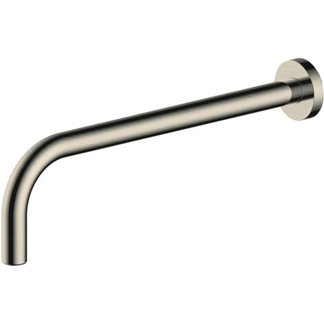 RAK Wall Mounted Shower Arm 350mm Length - Brushed Nickel (1/2)