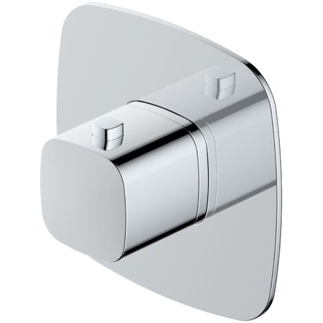 RAK Petit Chrome Square Concealed Thermostatic Shower Valve - RAKPES3024C (1/2)