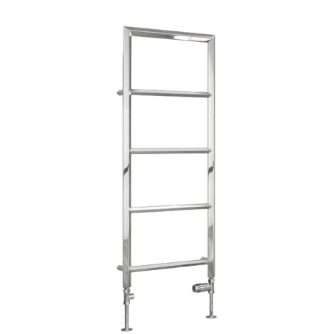 Reina Dora Designer Heated Towel Rail 1200mm H x 500mm W - Chrome