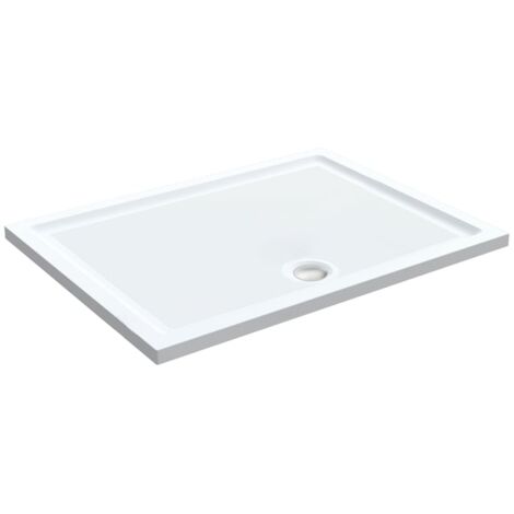 Duchy Spring Rectangular Anti-Slip Shower Tray 1100mm x 800mm - White