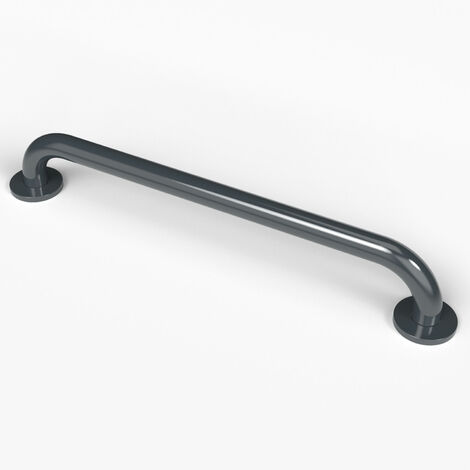 Nymas NymaPRO Round Flange Steel Grab Rail 600mm Length - Dark Grey (1/2)