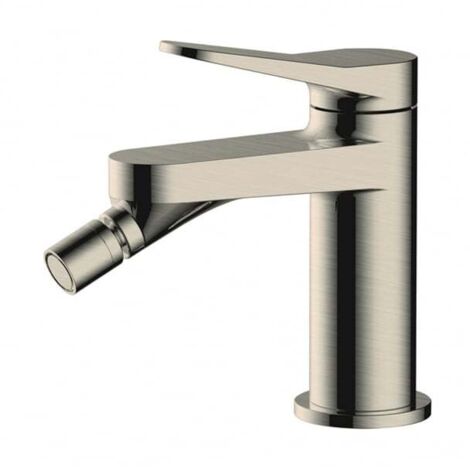 RAK Petit Round Brushed Nickel Bidet Mixer - RAKPER3006N
