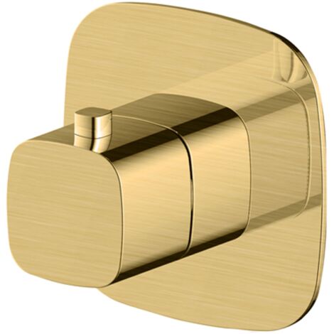 RAK Petit Brushed Gold Square Concealed Thermostatic Shower Valve - RAKPES3024G (1/2)