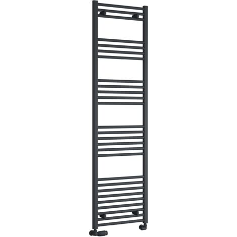 Reina Capo Straight Heated Towel Rail 1800mm H x 600mm W - Anthracite