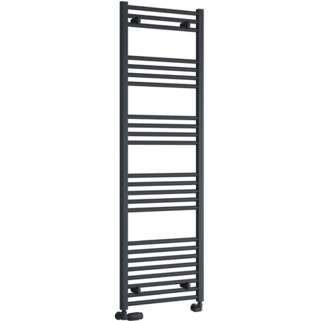 Reina Capo Straight Heated Towel Rail 1600mm H x 600mm W - Anthracite