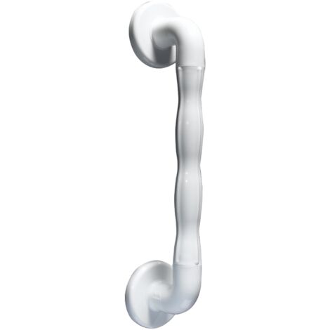 AKW 1600 Series Natural Grip 32mm Diameter Straight Grab Rail 600mm Length - White