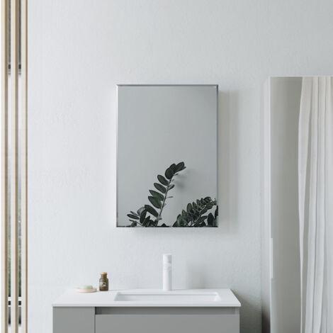 Signature Hugo Rectangular Bathroom Mirror 800mm H x 600mm W (1/4)
