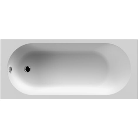 Nuie Imperial 5ft6 Round Single Ended Rectangular Acrylic Bath 1675mm x 700mm (inc Leg Set)