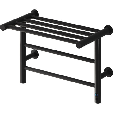 Reina Maira Designer Electric Heated Towel Rail 350mm H x 500mm W - Black (1/3)