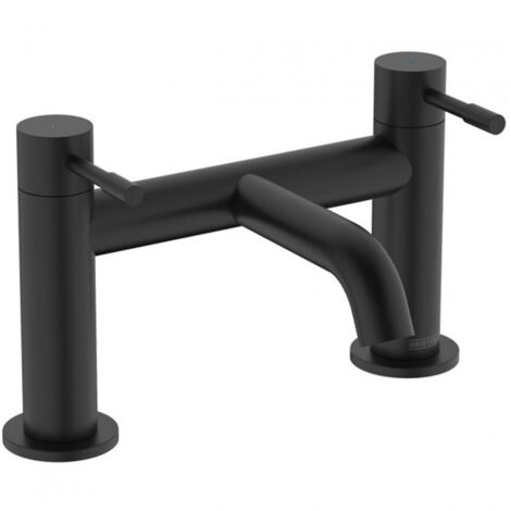 Bristan MI BF BLK Mila Black Bath Filler Mixer Tap with Ceramic Discs