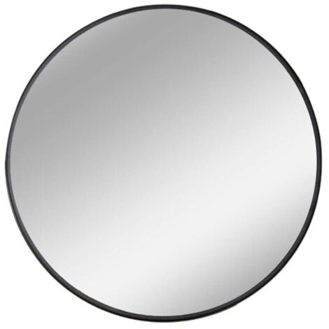 Orbit Macie LED Bathroom Mirror with Demister Pad 600mm Diameter - Black (1/3)