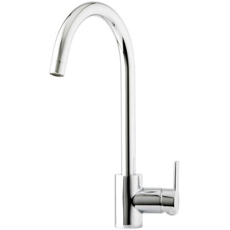 Prima Soho Swan Neck Single Lever Kitchen Sink Mixer Tap - Chrome