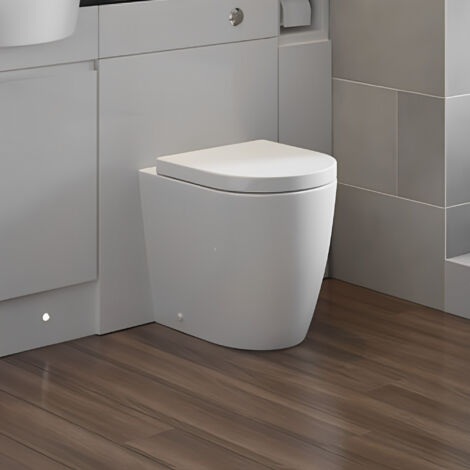 Signature Nazca Rimless Comfort Height Back to Wall Toilet - Soft Close Seat (1/5)