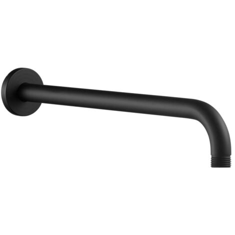 Signature Round Wall Mounted Shower Arm 335mm Length - Matt Black