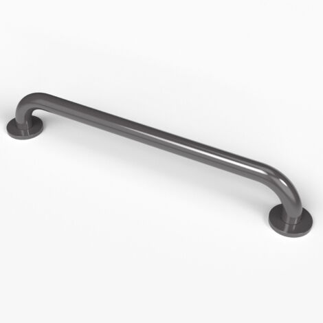 Nymas NymaPRO Round Flange Steel Grab Rail 600mm Length - Grey (1/2)