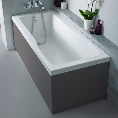Nuie Linton 1700mm x 750mm Eternalite Square Single Ended Bath - BMON009 (1/5)
