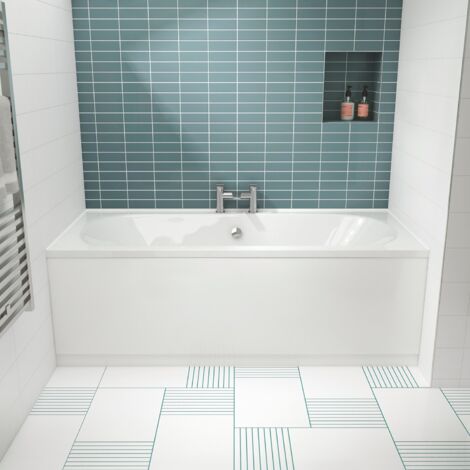 Nuie Otley 1800mm x 800mm Eternalite Round Double Ended Bath - BDE011