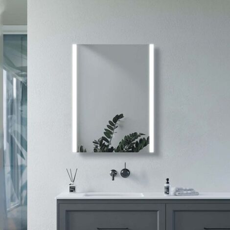 Signature Emma Front-Lit LED Bathroom Mirror with Demister Pad 800mm H x 600mm W (1/4)