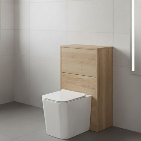Nuie Juno Autumn Oak Woodgrain 500mm Toilet Unit - NPF1841