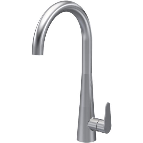 Nuie Samir Mono Kitchen Sink Mixer Tap Single Lever Handle - Brushed Nickel (1/2)