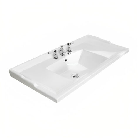 Bayswater Traditional Furniture Basin 1000mm Wide 3 Tap Hole