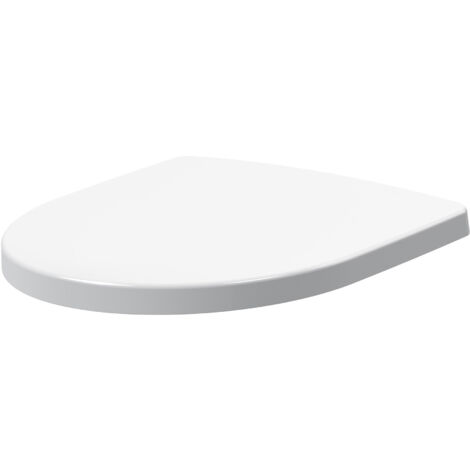 Nuie Round Wrapover Soft Close Toilet Seat - White (1/2)