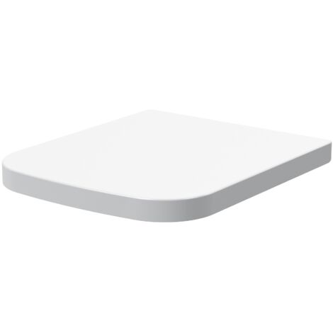 Nuie Square Wrapover Soft Close Urea Toilet Seat - White (1/2)
