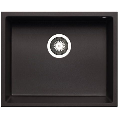 Prima+ Granite 1.0 Bowl Undermount Kitchen Sink 540mm L x 440mm W - Black (1/2)