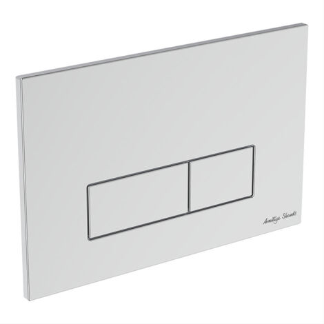 Armitage Shanks Oleas P2 Pneumatic Dual Flush Plate - Chrome