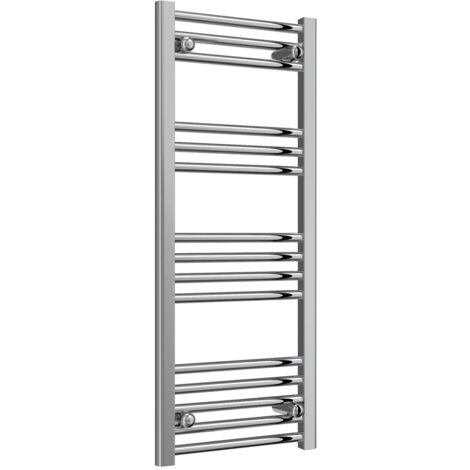 Reina Capo Chrome Electric Towel Rail 1000mm High x 500mm Wide (+ Chrome Mini Round Element) (1/5)