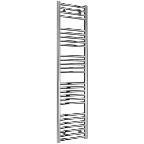 Reina Diva Chrome Electric Towel Rail 1600mm High x 400mm Wide (+ Chrome Thermostatic Touch Element) (1/5)