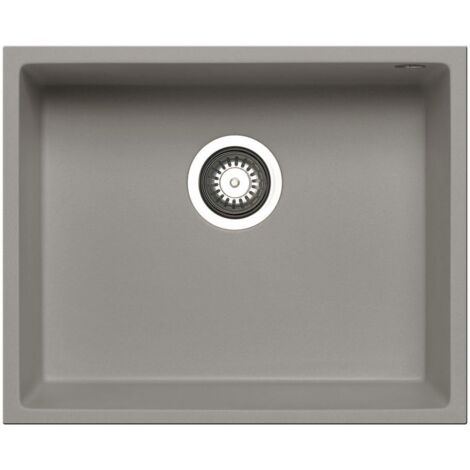 Prima+ Granite 1.0 Bowl Undermount Kitchen Sink 540mm L x 440mm W - Light Grey (1/2)