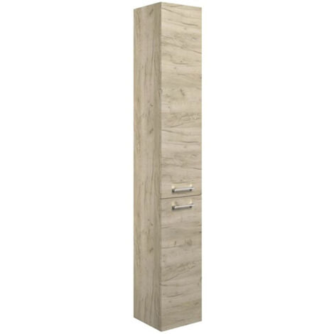 Signature Gothenburg Floor Standing 2-Door Tall Unit 350mm Wide - Oak (1/3)