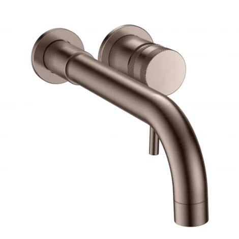 Orbit Core Lever Basin Mixer Tap Wall Mounted - Brushed Bronze (1/3)