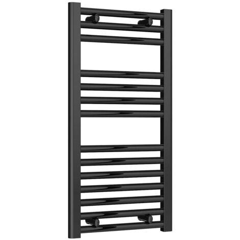Reina Diva Black Electric Towel Rail 800mm High x 400mm Wide (+