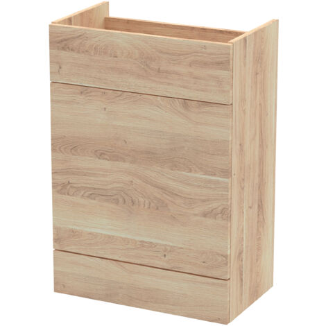 Hudson Reed Fusion WC Unit 600mm Wide - Bleached Oak