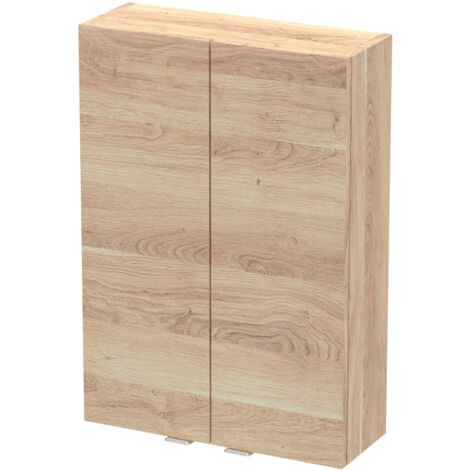 Hudson Reed Fusion Wall Unit 500mm Wide - Bleached Oak (1/2)