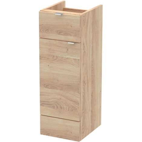 Hudson Reed Fusion Base Unit with 1 Drawer 300mm Wide - Bleached Oak (1/2)