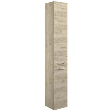 Signature Aalborg Floor Standing 2-Door Tall Unit 350mm Wide - Oak (1/3)