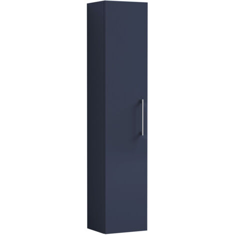 Nuie Arno Wall Hung 1-Door Tall Unit 300mm Wide - Midnight Blue (1/4)