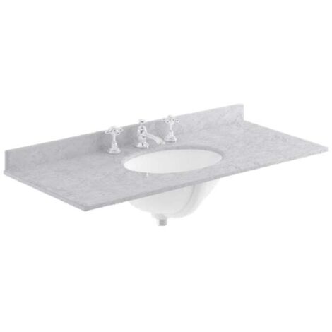 Bayswater Grey Marble Top Furniture Basin 1000mm Wide 3 Tap Hole