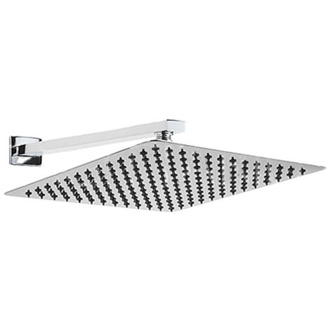 Sagittarius Almeda Slim Fixed Shower Head and Arm 300mm x 300mm Chrome