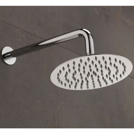 Sagittarius Morella Slim Fixed Shower Head and Arm 200mm Diameter Chrome