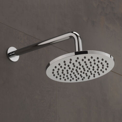 Sagittarius Arezzo ABS Fixed Shower Head and Arm 200mm Diameter Chrome