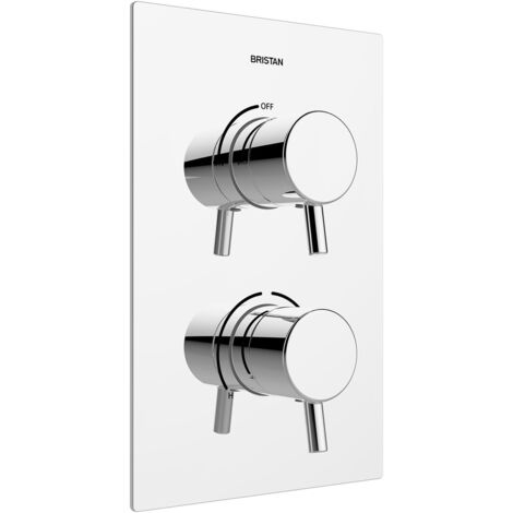 Bristan Prism Chrome Recessed Thermostatic Dual Control Shower Valve - PM2-SHCVO-C