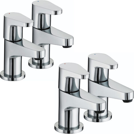 Bristan Quest Basin Taps and Bath Taps - Chrome (1/2)