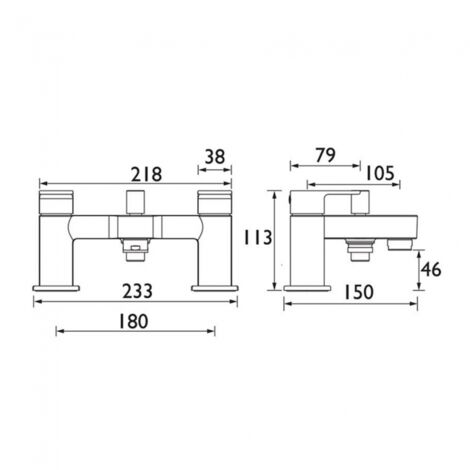 Bristan Frenzy Bath Shower Mixer Tap - Chrome