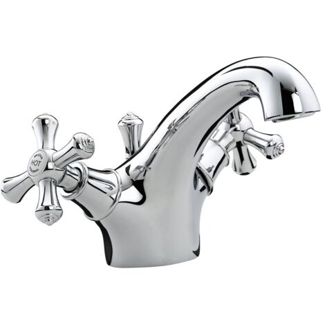Bristan Colonial Mono Basin Mixer Tap with Pop Up Waste - Chrome (1/5)