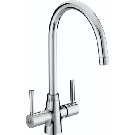 Bristan Monza EasyFit Mono Kitchen Sink Mixer Tap Dual Handle - Chrome (1/6)